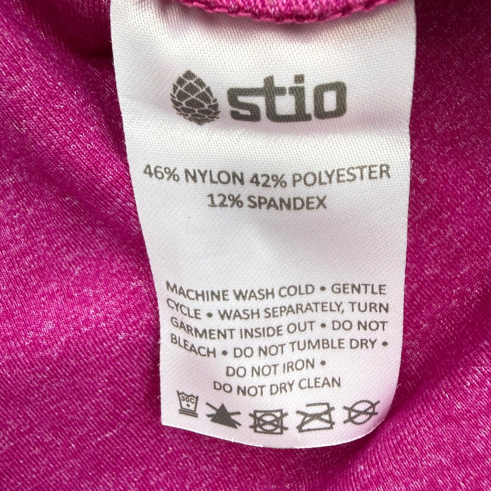 Stio Womens Size L Large Magenta Heathered Full Zip Performance Athletic Jacket - Picture 3 of 7